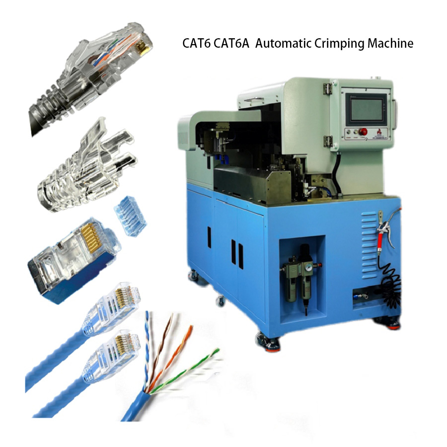 Máquina Engarzadora Automática de Cabezas de Cristal CAT6A WPM-CAT6A