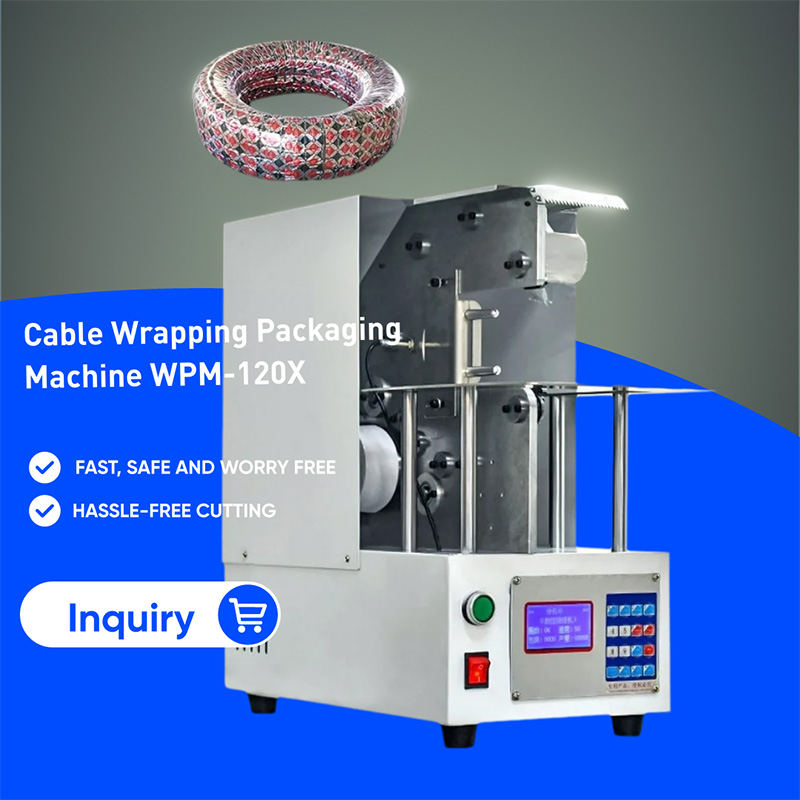 Empaquetadora Semiautomática Envolvedora de Cables WPM-120X