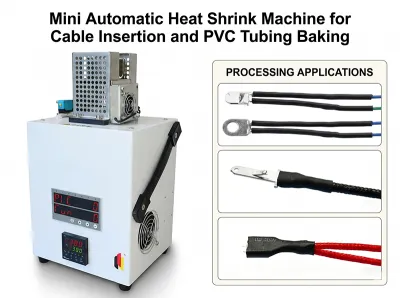Mini Máquina Automática de Termorretráctil para Inserción de Cables y Horneado de Tubos de PVC JW-HST-05B