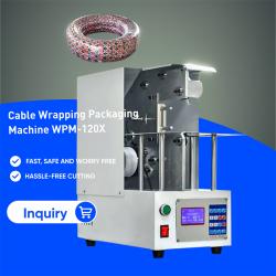 Empaquetadora Semiautomática Envolvedora de Cables WPM-120X