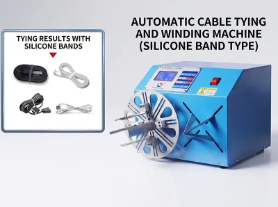 Máquina Automática para Enrollar y Atar Cables USB/Audio/Auricular WPM-K289