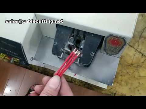 Máquina pelacables para cables planos y cinta - Demostración del modelo 1U