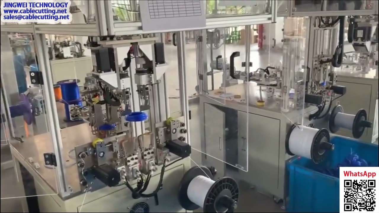 Máquina Automática de Bobinado y Atado de Hilo para Cortabordes – Producción en Vivo
