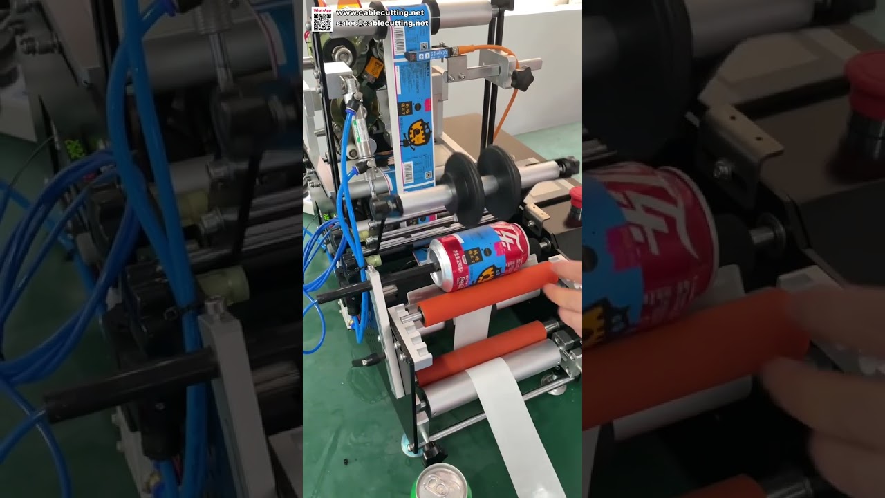Máquina Etiquetadora Automática para Botellas de Bebidas - Aplicador de Pegatinas para Envases de Plástico y Vidrio
