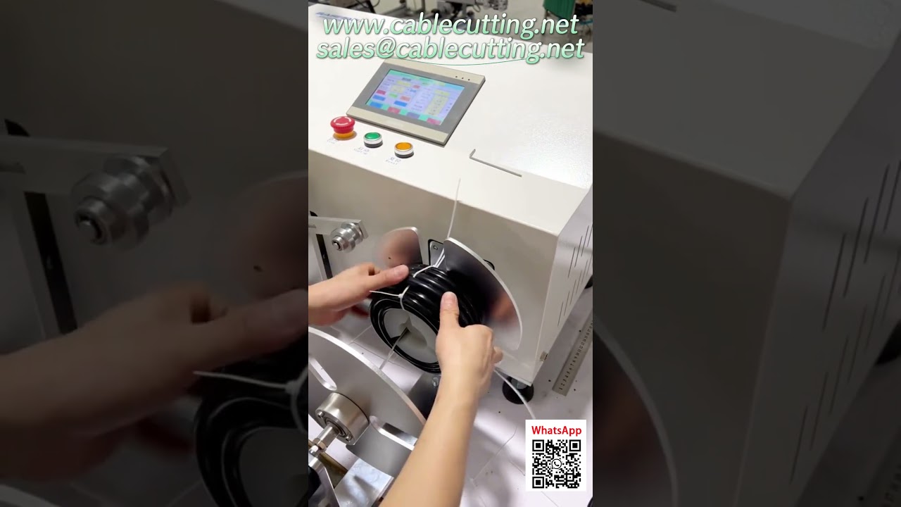 Máquina de Bobinado y Corte de Cables: Medición y Travesía Automatizada