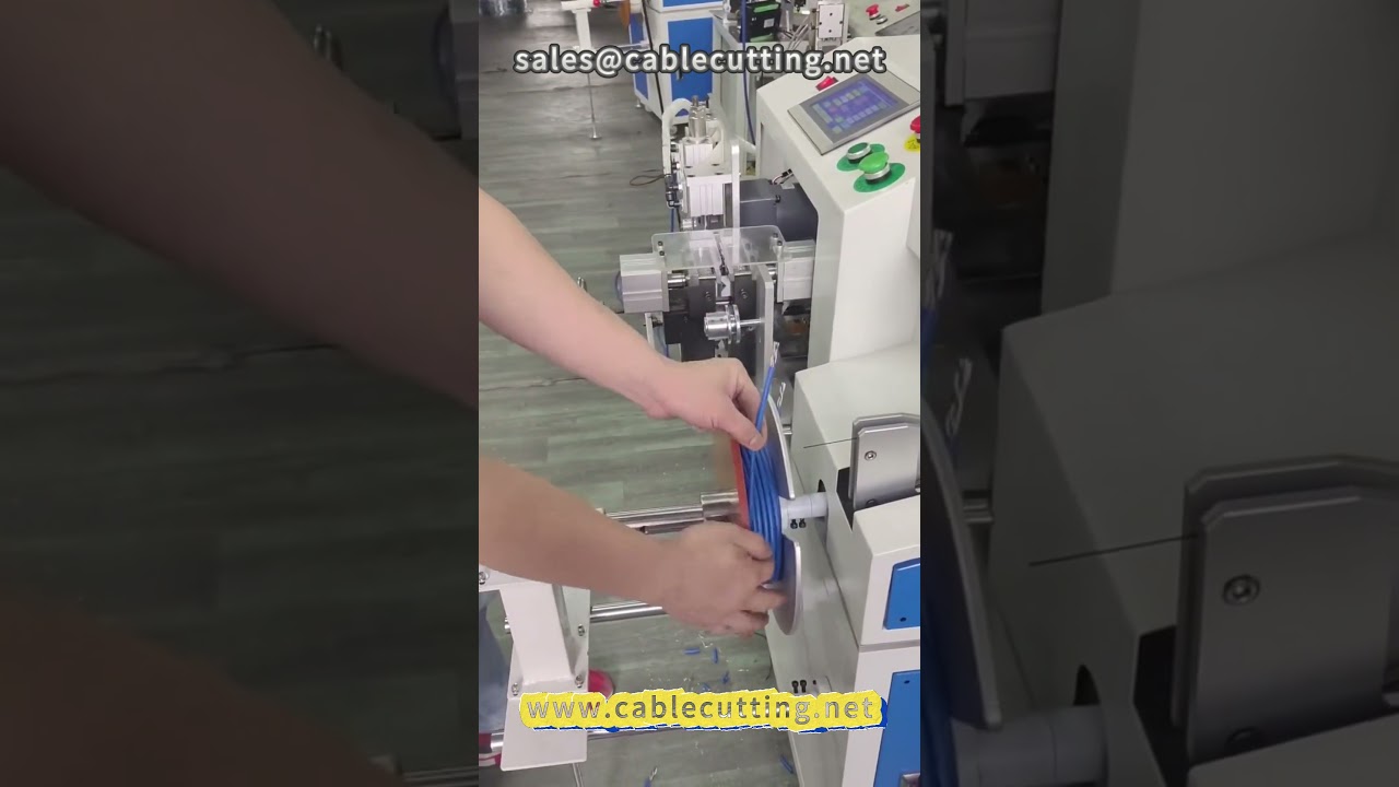 93  Automatic peeling, meter sorting winding machine # network cable # wire processing # sheathing l