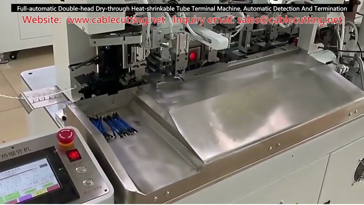 Máquina Automática de Doble Cabezal para Tubo Termocontraíble con Calentamiento en Seco