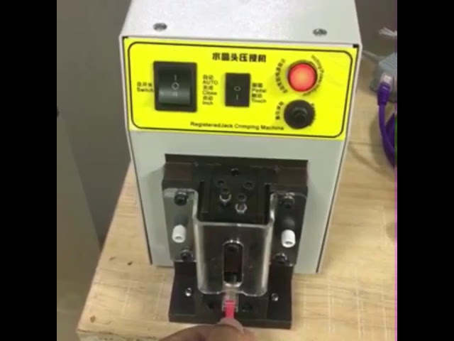 Máquina de crimpado de conectores RJ45 – Montaje rápido y preciso