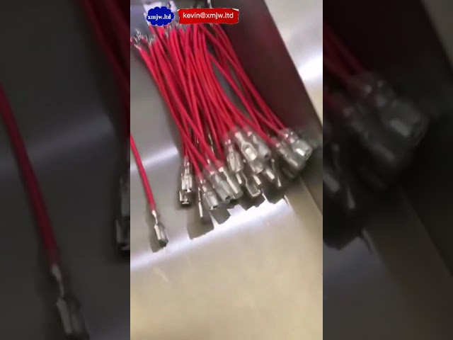 Máquina Totalmente Automática de Corte, Pelado, Crimpado e Inserción de Fundas para Terminales