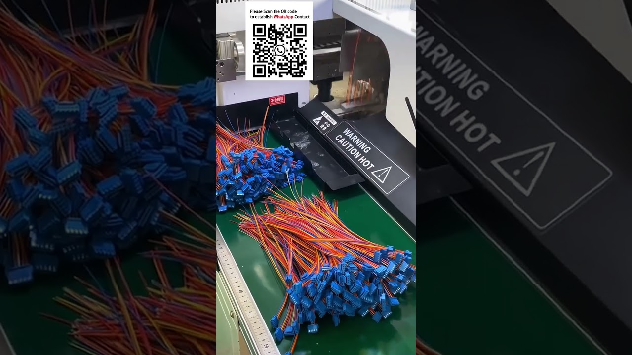 Máquina Automática de Inserción y Estañado de Carcasas | Equipo de Procesamiento de Arneses EV