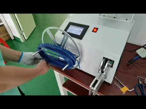 Máquina de bobinado y atado de cable de acero recubierto de plástico - Video real