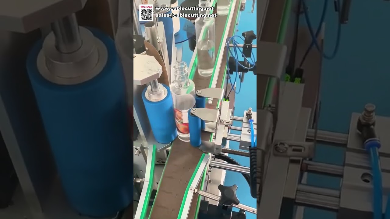Máquina Etiquetadora Automática para Botellas Redondas – Aplicador de Etiquetas Industrial Eficiente