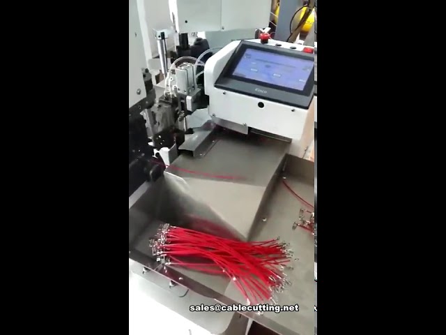 Máquina crimpadora de terminales totalmente automática: corte, pelado y crimpado de cables