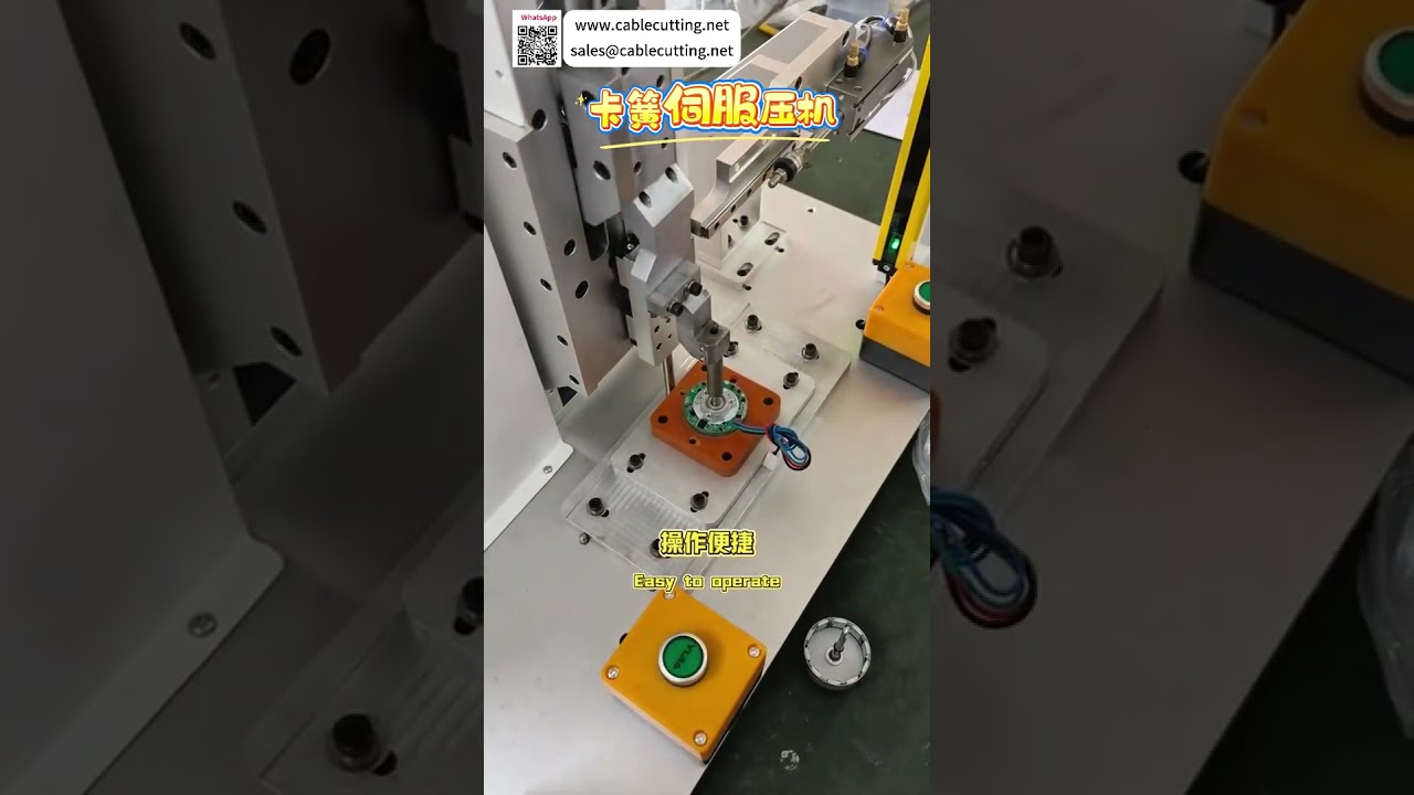 Sistema de Prensa Servo para Circlips de Alta Precisión - Equipo de Montaje Automatizado Personalizado