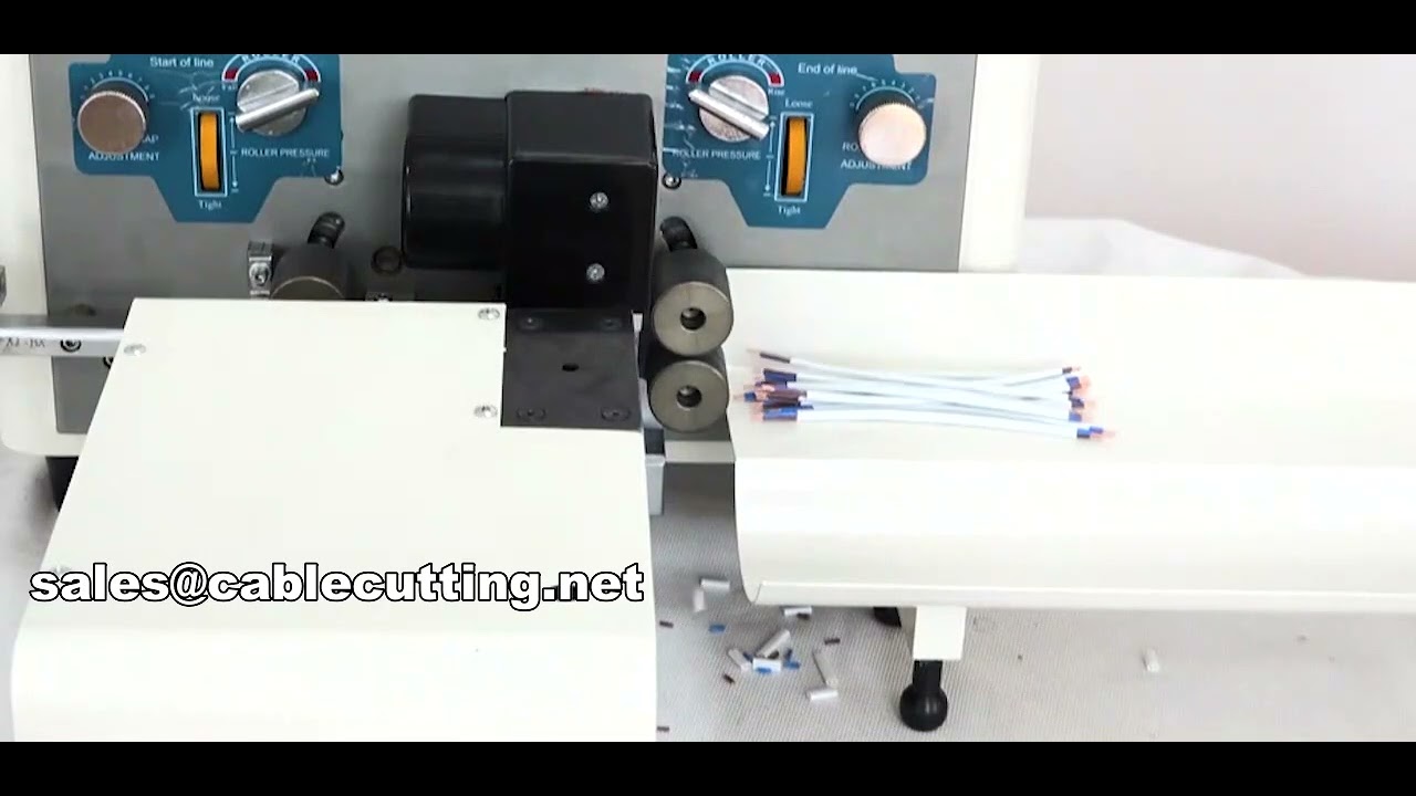 Máquina WPM-320: Corte, pelado y torsión de cables planos de doble capa - Automatización eficiente