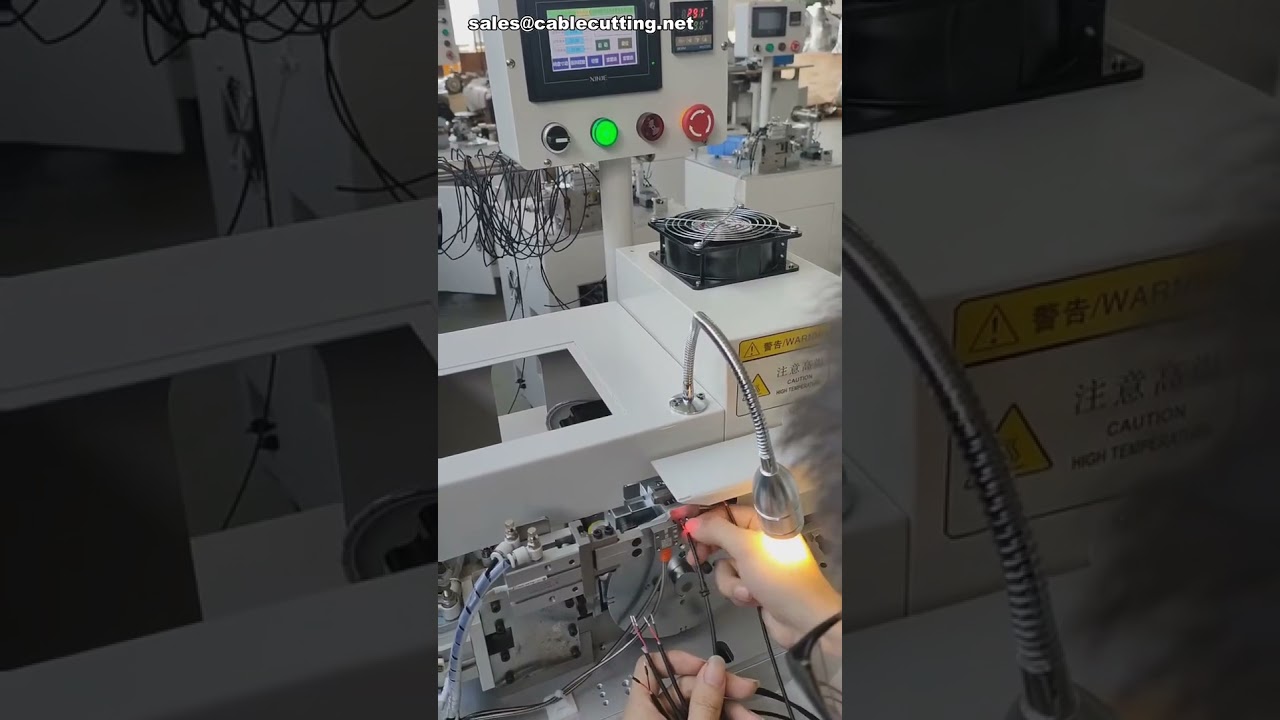 Máquina automática para insertar y calentar tubos termoencogibles con longitud ajustable | Fábrica y bricolaje