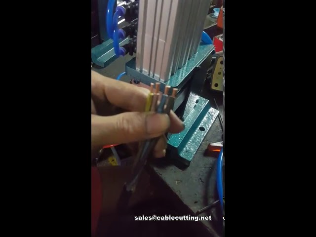 Máquina Pelacables Neumática Automática | Procesamiento Eficiente de Cables