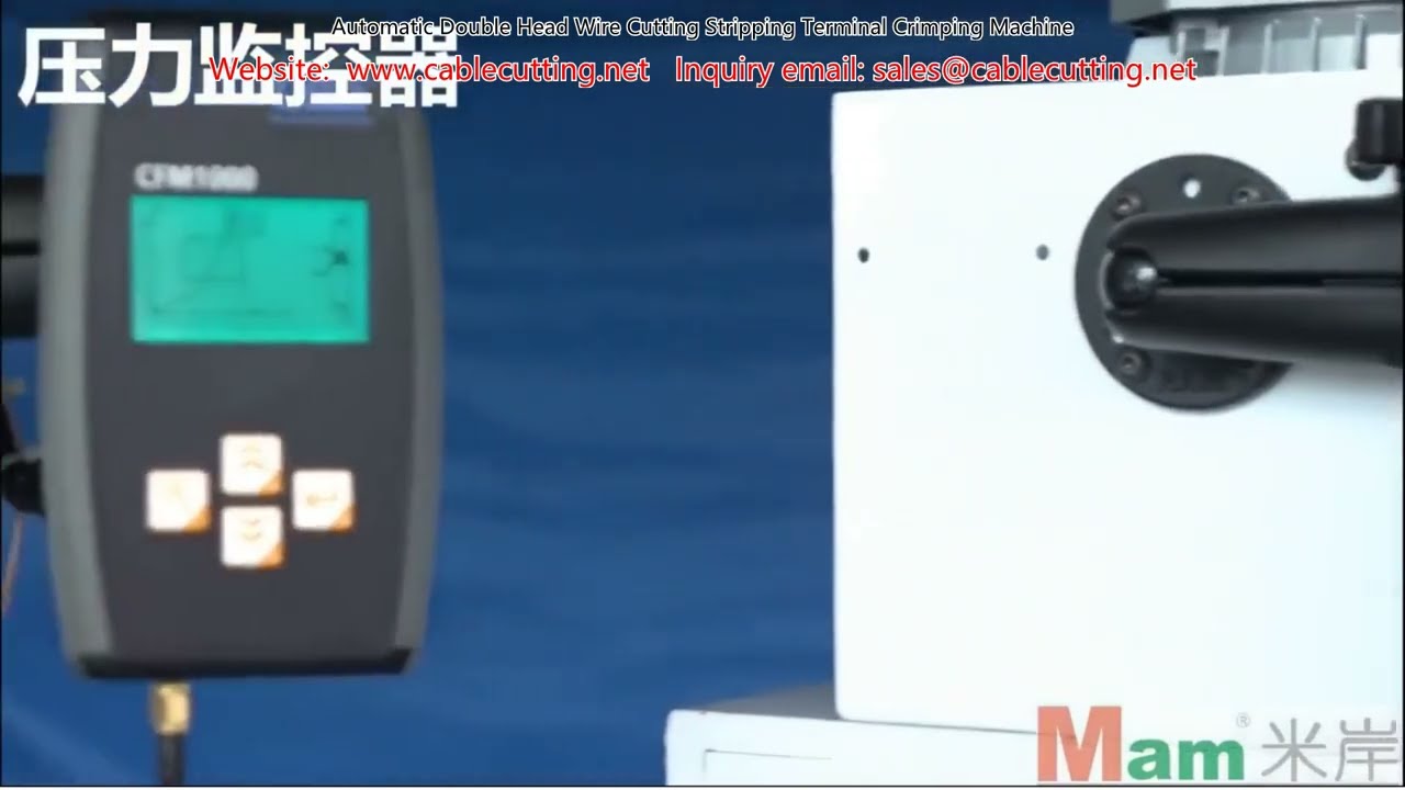 Máquina Automática de Corte, Pelado y Crimpado de Terminales de Doble Cabezal