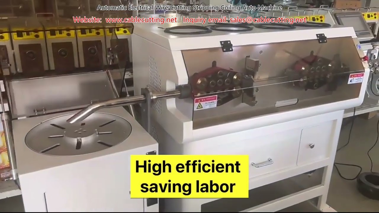 Máquina Automática para Cortar, Pelar y Bobinar Cables Eléctricos | Ahorre Tiempo en Producción
