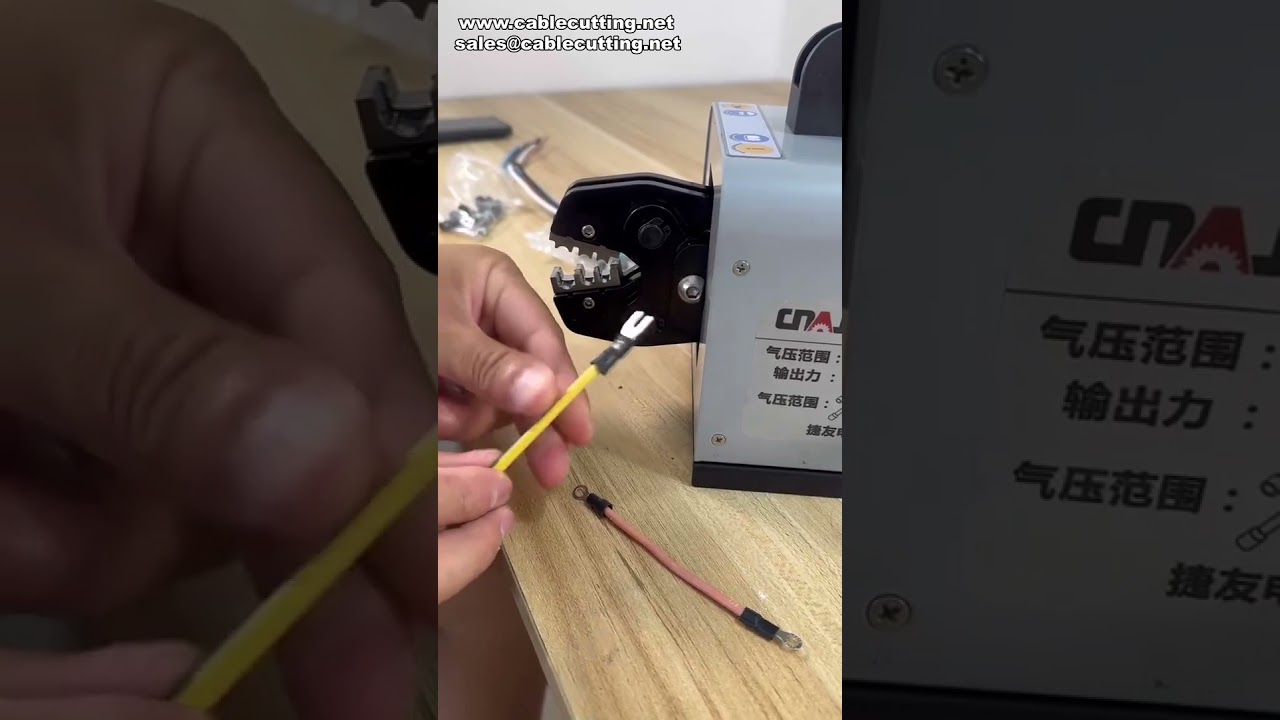 Crimpador neumático de cables 25M: solución eficiente para terminales preaislados
