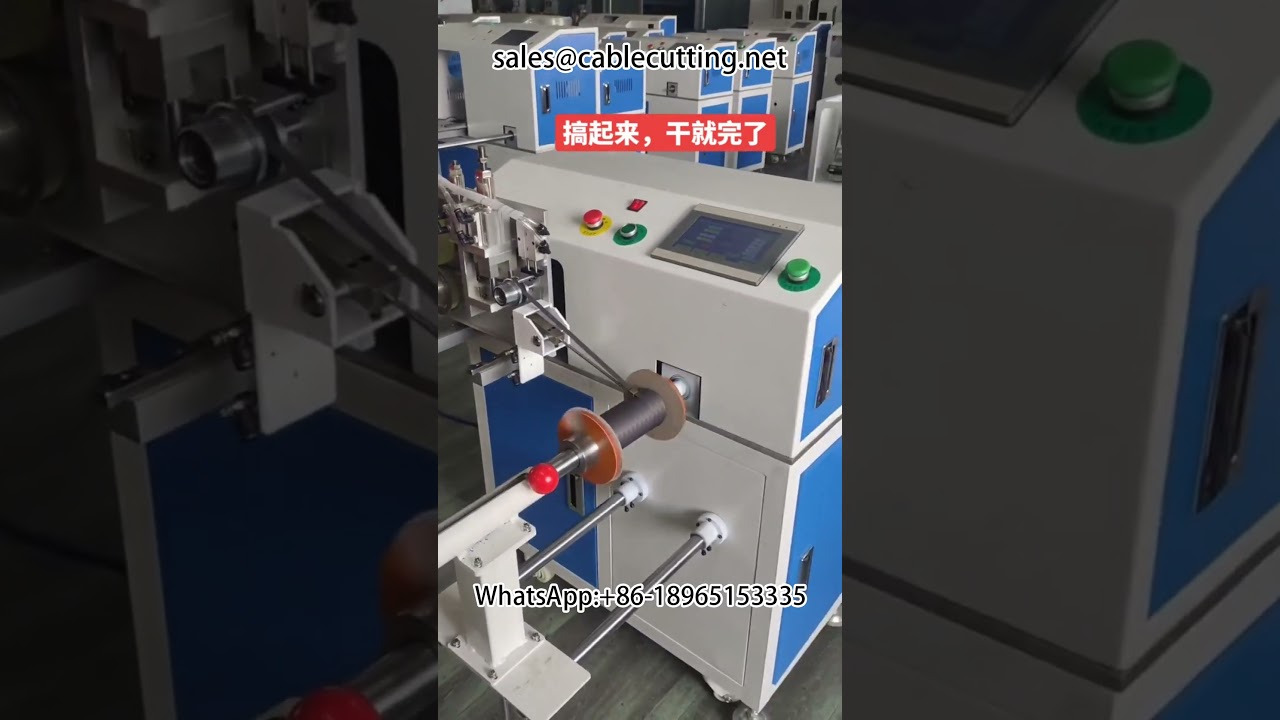 Máquina multifunción para conteo de metros, corte y bobinado de cables