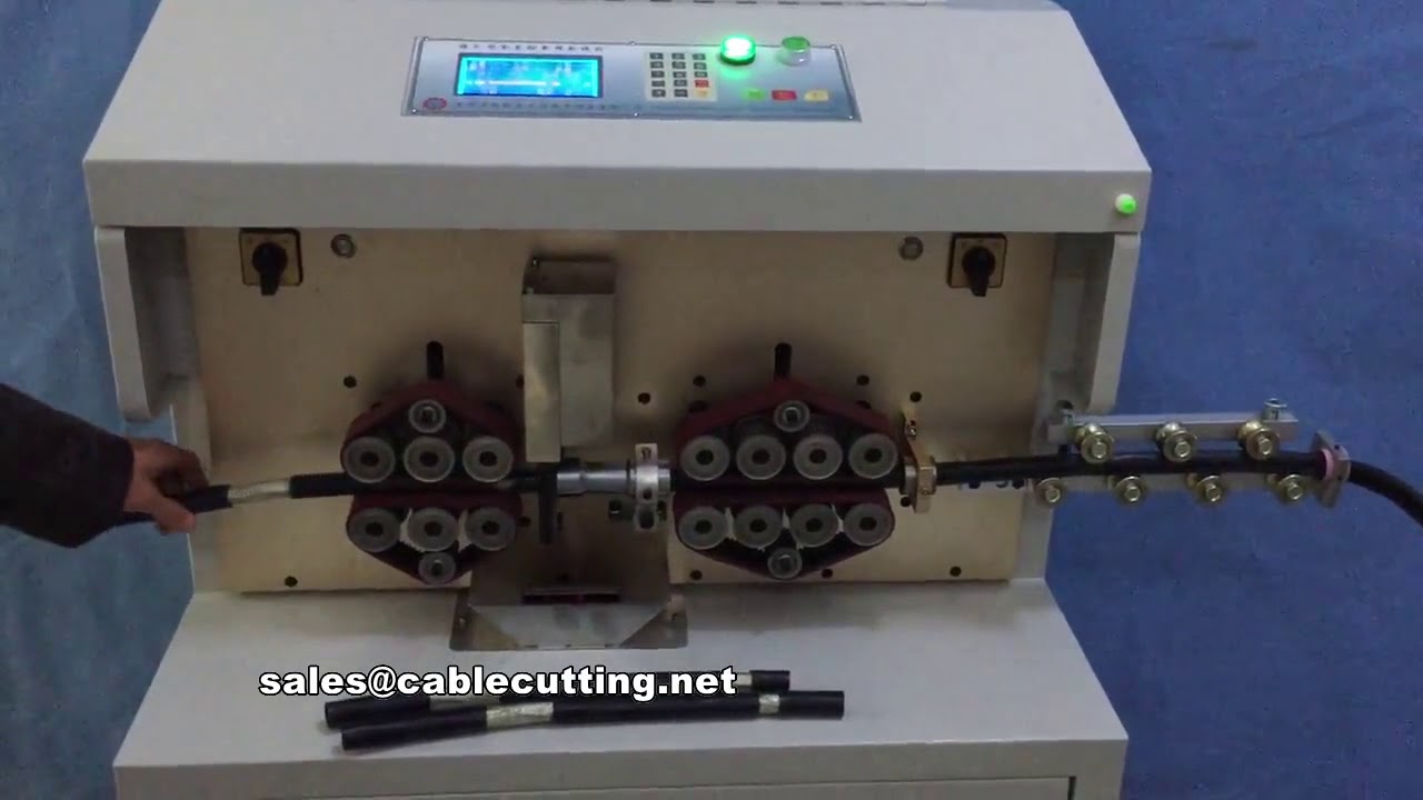 Máquina de corte y pelado para cables trenzados y gruesos | Hasta 20 mm de diámetro