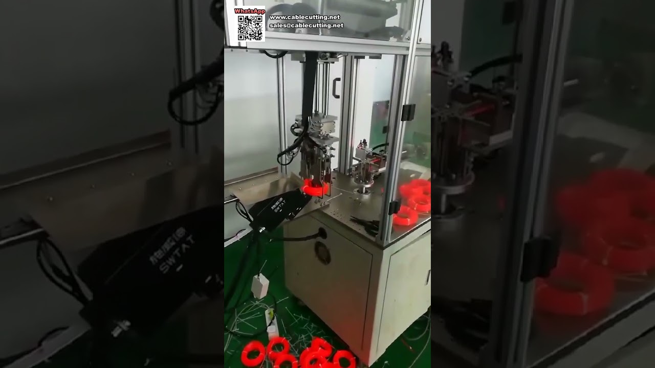 Máquina Automática de Bobinado y Atado con Bridas para Línea de Tarjetas Colgantes