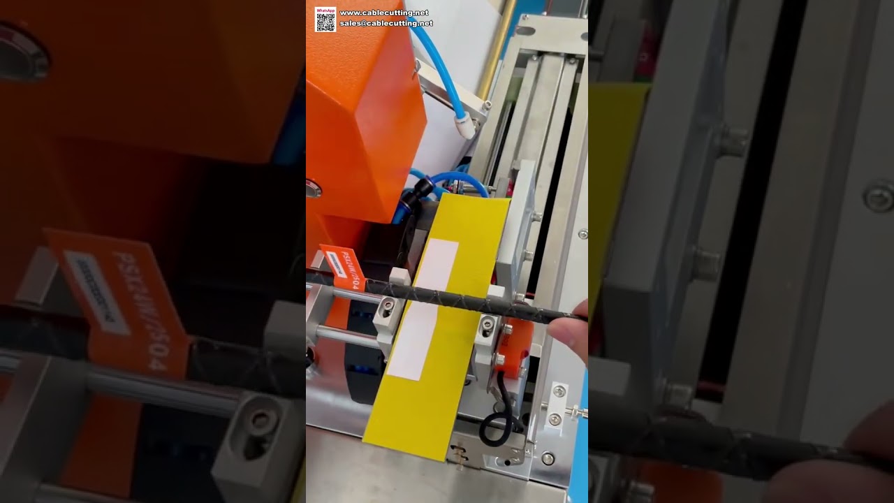 Máquina etiquetadora robusta para cables gruesos - Aplicador de pegatinas de alta resistencia industrial