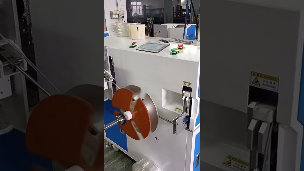 Máquina Todo en Uno: Conteo, Clasificación, Corte, Bobinado y Enrollado Automático de Tubos #máquina