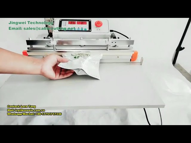 Máquina de sellado al vacío manual de mesa con bomba externa