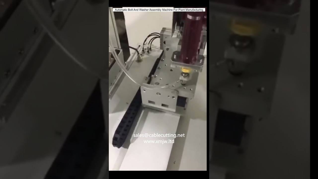Máquina Automática de Ensamblaje de Pernos y Arandelas para Fabricación Industrial
