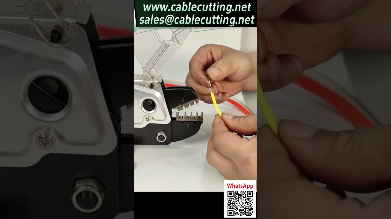 Pinza Neumática de Crimpado Multifuncional | Matrices Intercambiables para Todo Tipo de Terminales