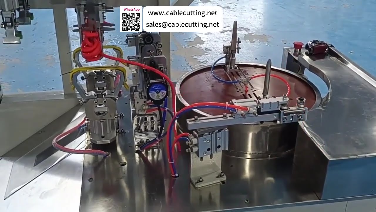 Máquina automática de atado de alambre con doble amarre en figura 8 para agrupación de cables de gran diámetro