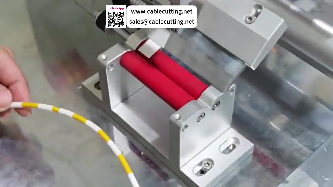 Máquina etiquetadora de alambre de escritorio - Equipo de aplicación de etiquetas para envoltura de cables rápido y preciso