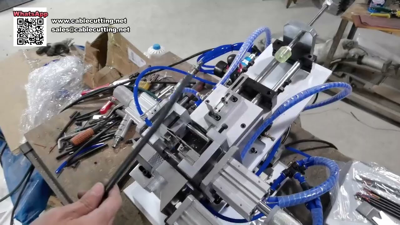 Peladora Neumática de Núcleo Interno y Cubierta Externa para Procesamiento de Cables de Alta Velocidad