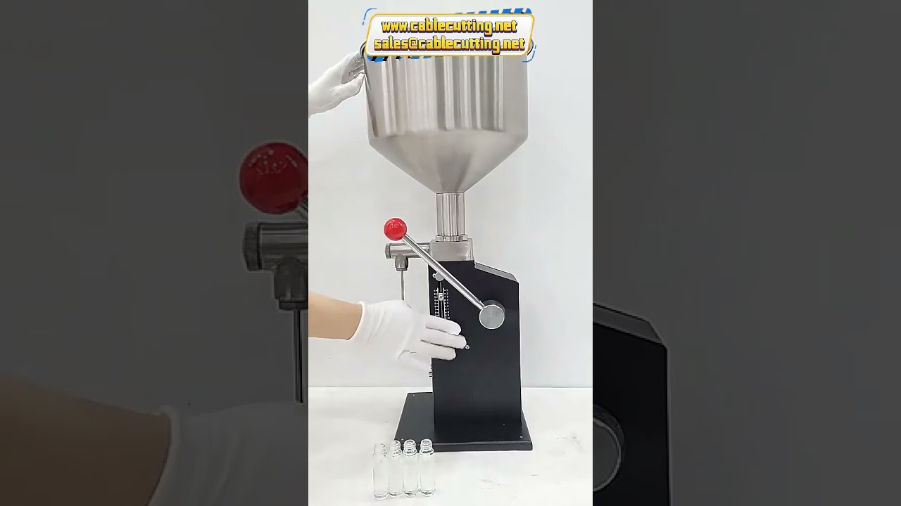 Máquina llenadora manual A03: Envasado preciso para gloss, cremas, lociones, miel y salsas