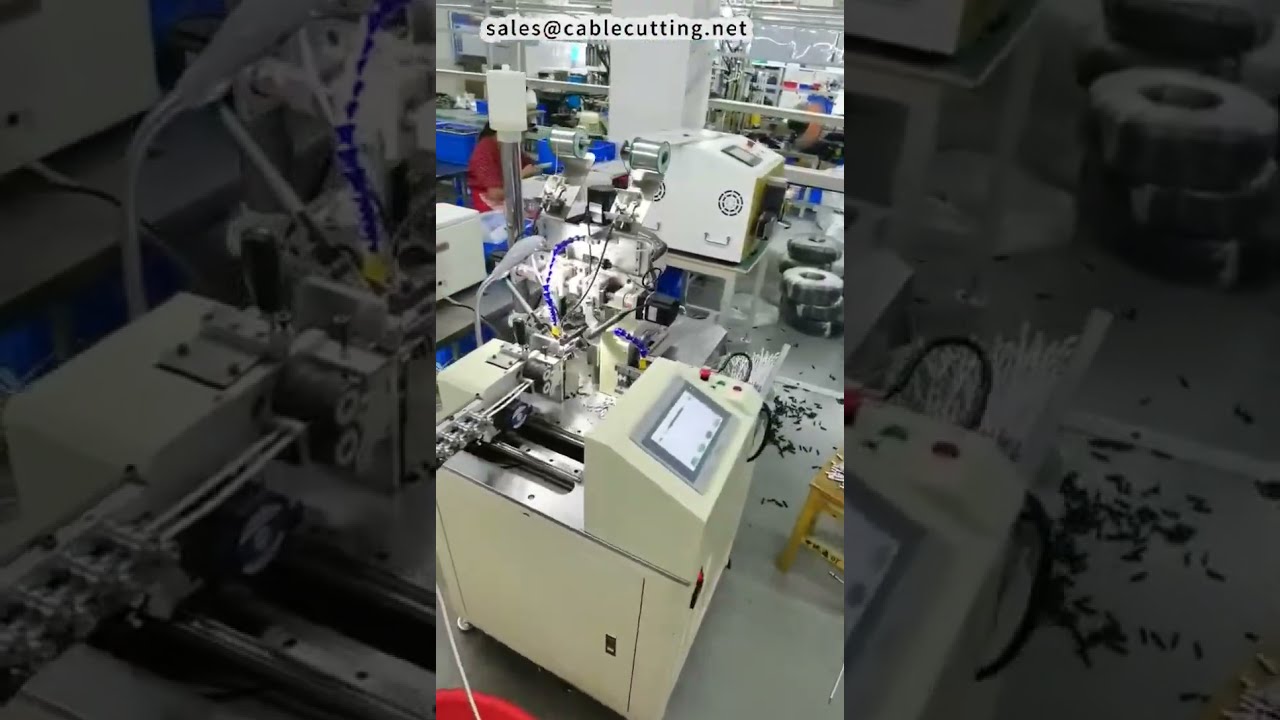 Máquina Automática de Soldadura para Conector DC: Corta, Pela, Tuerce, Suelda y Estaña | Reemplaza 4 Trabajadores #fábrica