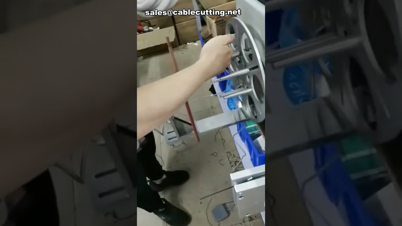 Máquina bobinadora y atadora de cables grandes - Bobinadora industrial para contadores