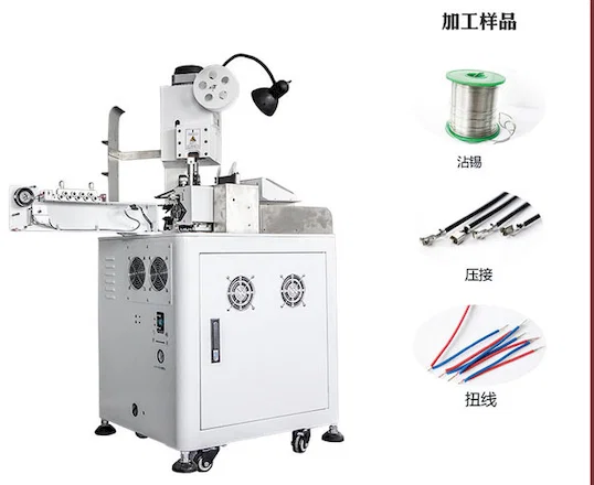 Máquina Automática para Engarzar y Estañar un Lado del Cable WPM-151