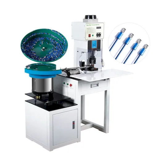 Engarzadora con Alimentador Vibratorio para Terminales Sueltos WPM-160