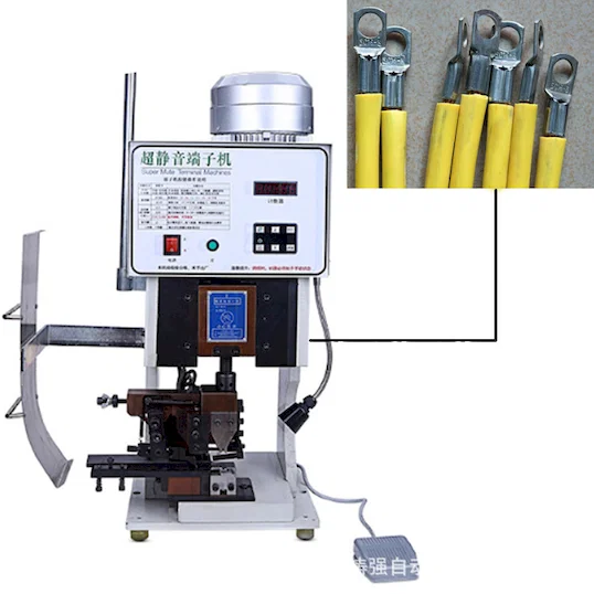 Máquina Engarzadora de Terminales Silenciosa Semiautomática WPM-3000S